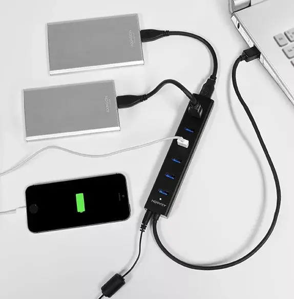 USB Хаб Axagon HUE-SA7BP Photo 4