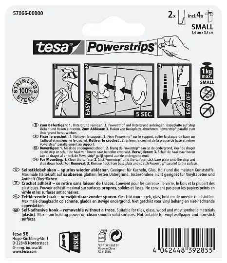 Dvieļu āķis TESA 57066-00000 Photo 3