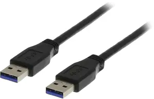 Deltaco USB3-210S USB cable USB 3.2 Gen 1 (3.1 Gen 1) 1 m USB A 4.8 Gbit/s Black