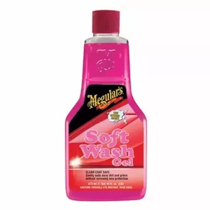 Meguiars A2516 Soft Wash Gel Šampūns koncentrāts ar Super attīrošām putām 473ml Pudele (USA)