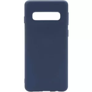 Мягкий силиконовый чехол Evelatus для Samsung S10 — Midnight Blue, премиальное покрытие touch