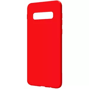 Силиконовый чехол Soft Touch Evelatus для Samsung Galaxy S10 — красный