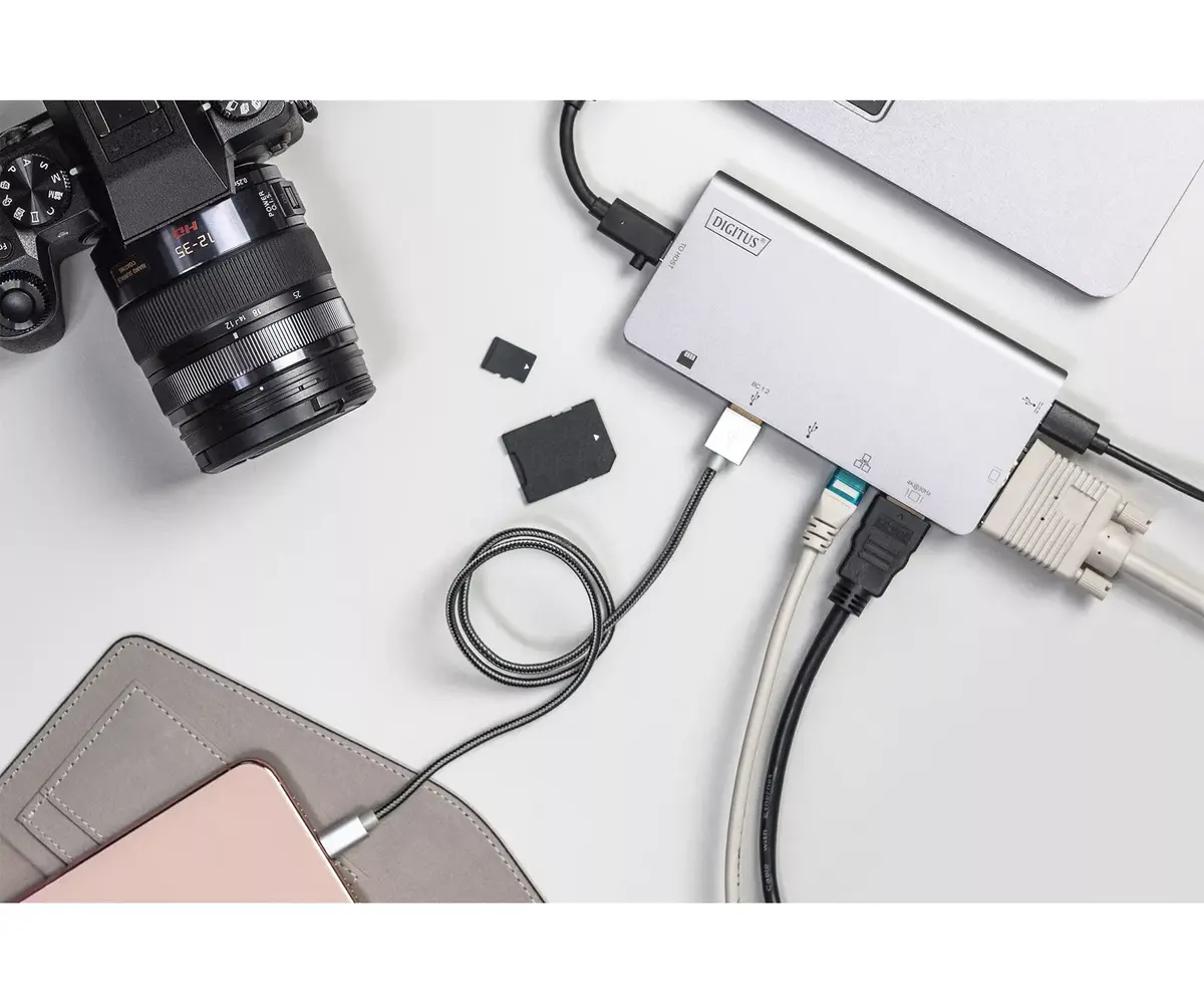 Мультимедийный док-станция USB Type-C Digitus DA-70877 Photo 4