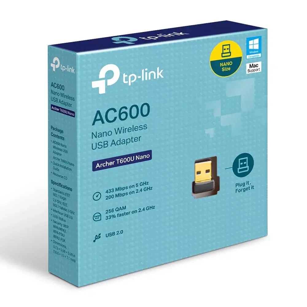 WLAN адаптер TP-Link AC600 ARCHER T600U NANO Photo 4