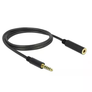 Audio kabelis DeLOCK 85796 1m 4.4mm Melns