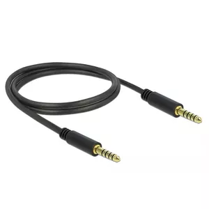 Audio kabelis DeLOCK 85791 1m 4.4mm Melns