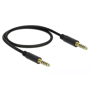 Audio kabelis DeLOCK 85790 0.5m 4.4mm Melns