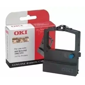 Drukas lenta OKI 9002309 — melna dot matrix lenta, saderīga ar ML380/385/3901/391/3390/3391