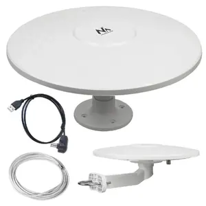 Maclean MCTV-947 Aktīva daudzvirzienu DVB-T2 HEVC antena ar 32 dB pastiprinājumu un Type F savienotāju kemperiem, jahtām un mājai