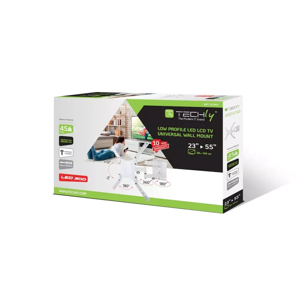 Wall Support Techly Ultra Slim ICA-PLB 136MW Photo 2