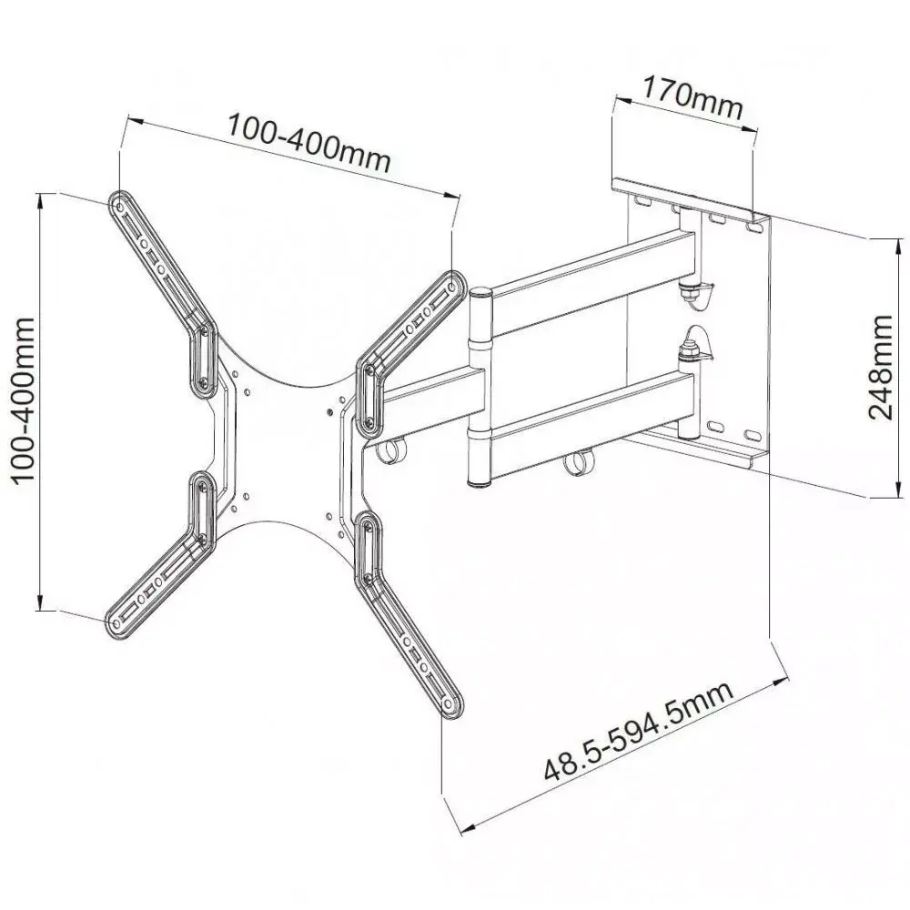 Wall Support Techly Ultra Slim ICA-PLB 136MW Photo 3