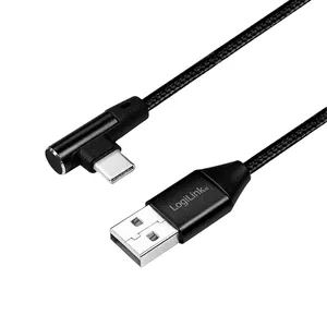 USB Cable LogiLink CU0137 USB 2.0 0.3m USB A USB C Black