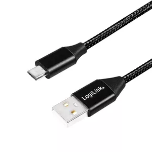 LogiLink CU0143 USB кабель 0,3 m USB 2.0 USB A Micro-USB B Черный