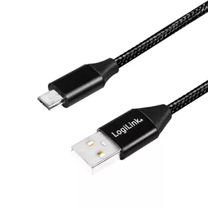USB Cable LogiLink CU0144 USB 2.0 1m USB A Micro-USB B Black