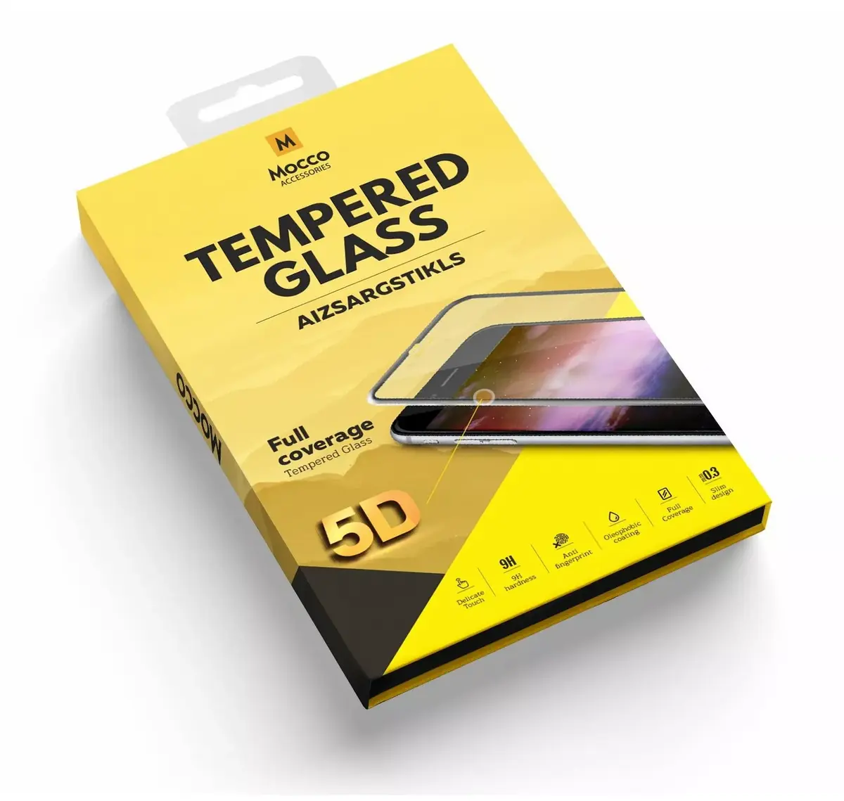 Mocco MC-5D-GP-IPH6-BK Tempered Glass for iPhone 6/6S Photo 2