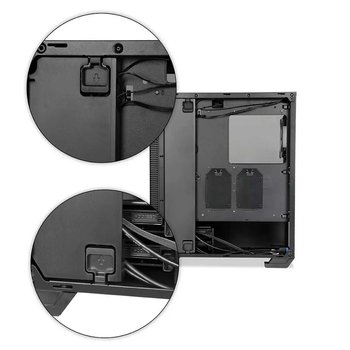 Корпус PC IBOX OW4 Midi Tower Black Photo 6