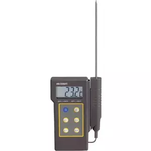Voltcraft DT-300 Handheld Thermometer, K-Type Sensor, -50 to +300 °C, Splash-Proof