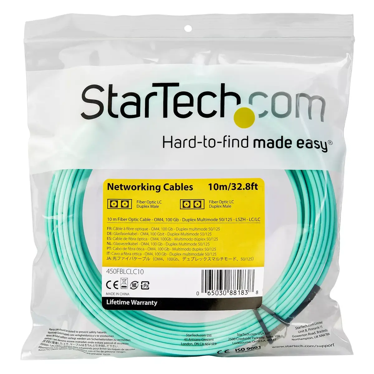Fiber Optic Cable StarTech.com 450FBLCLC10 Photo 4