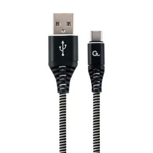 USB cable Gembird CC-USB2B-AMCM-2M-BW — USB A to USB C, 2.0, 2 m, 2.1 A, black