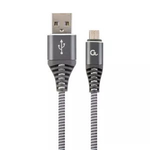 Gembird CC-USB2B-AMMBM-1M-WB2 USB cable USB 2.0 Micro-USB B USB A Grey, White