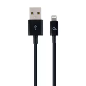 Lightning kabelis Cablexpert CC-USB2P-AMLM-2M Melns 2m