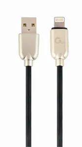 Кабель Cablexpert USB 2.0 USB A - Lightning черный 1 м 2.1 А CC-USB2R-AMLM-1M