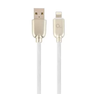 Lightning cable Cablexpert CC-USB2R-AMLM-2M-W