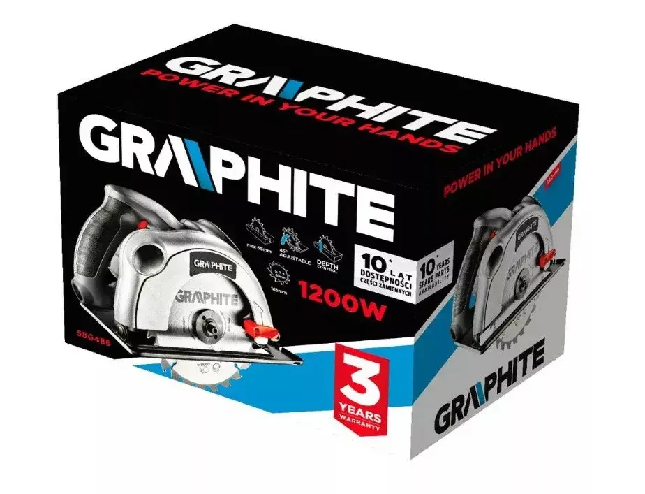 Циркулярная пила Graphite 58G486 Photo 3