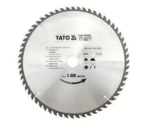 Дисковая пила (диск) YATO YT-6077 — диаметр 300 мм, посадочное 30 мм, для дерева, 1 шт