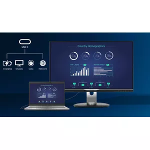 USB-C enables laptop power charging directly from a monitor