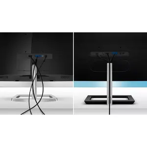 Cable management reduces cable clutter for a neat workspace