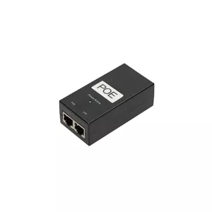 PoE barošanas adapteris Extralink POE-24-24W-G 24V 1A 24W Gigabit, iekštelpām, melns, AC kabelis iekļauts