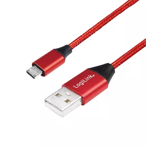 LogiLink CU0151 USB кабель 0,3 m USB 2.0 USB A Micro-USB B Красный