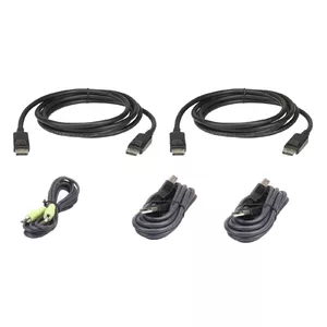 KVM переключатель ATEN USB DisplayPort Dual Display 1.8M