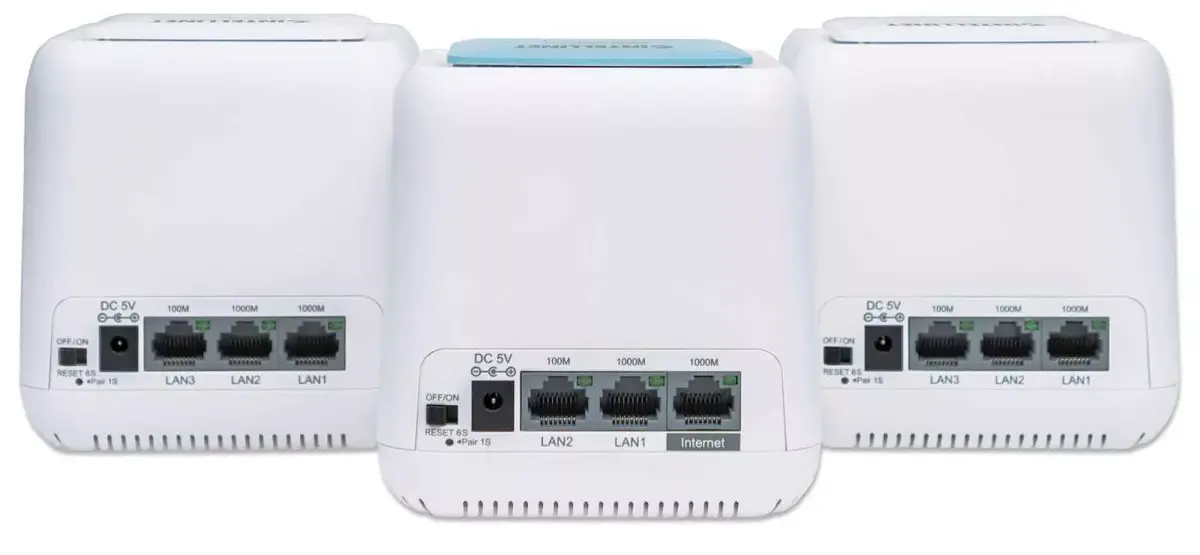 INTELLINET AC1200 Whole Home Mesh Kit — 1 Router + 2 Repeaters Photo 2
