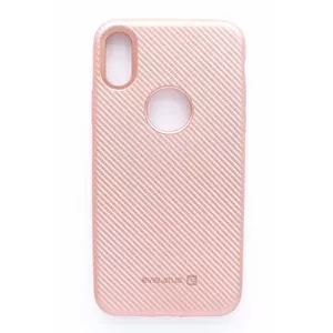 Protective phone case Evelatus for Apple iPhone X — carbon pink finish