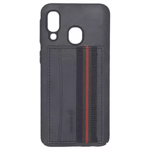 Защитный пластиковый чехол Evelatus для Samsung A40, чёрный, модель SA40CUBLK