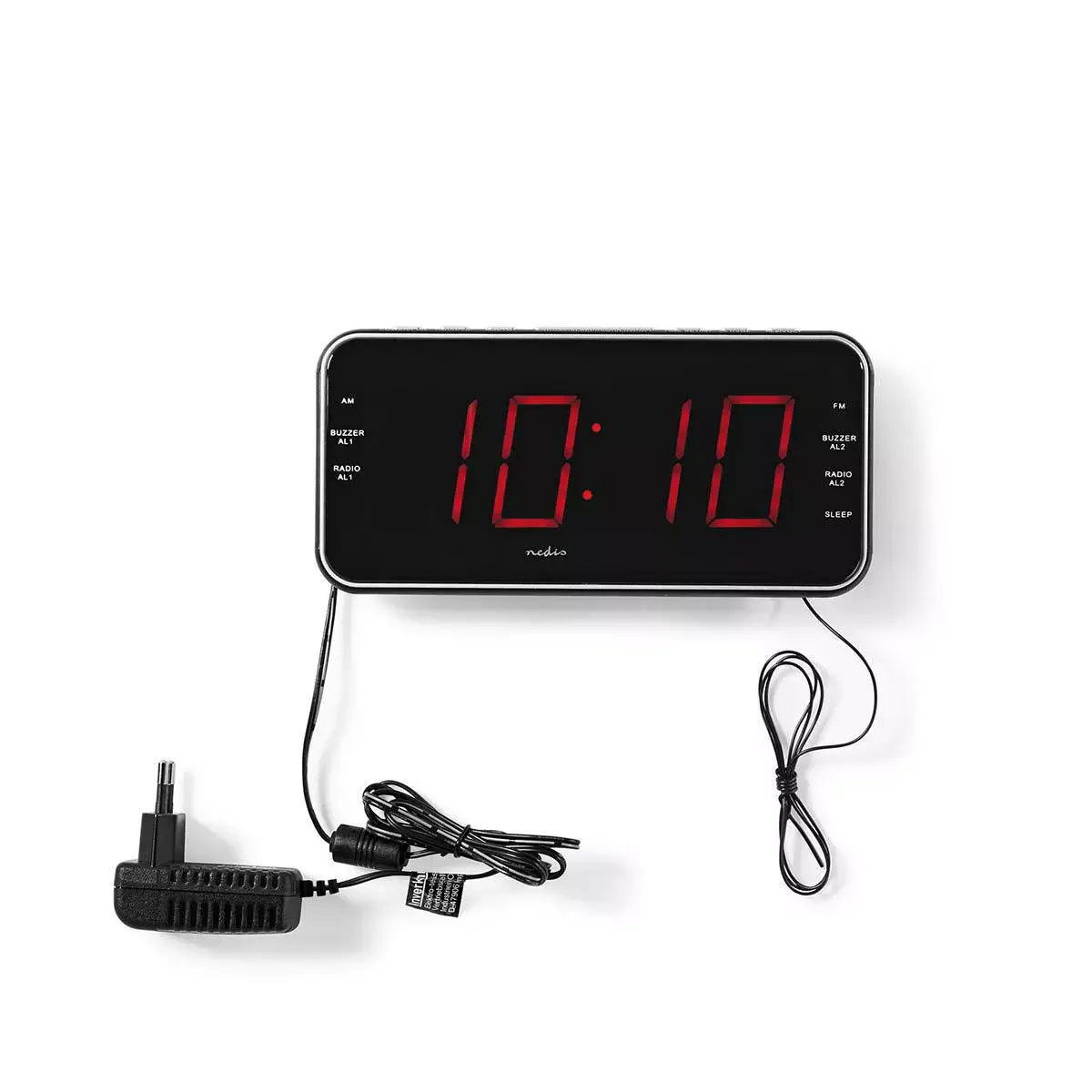 Digital alarm clock Nedis CLAR004BK Photo 8