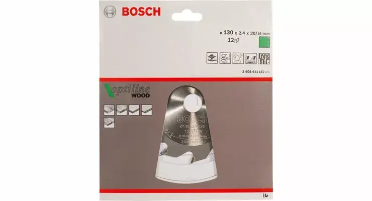 Circular Saw Blades Bosch Optiline Wood 2608640433 Photo 2