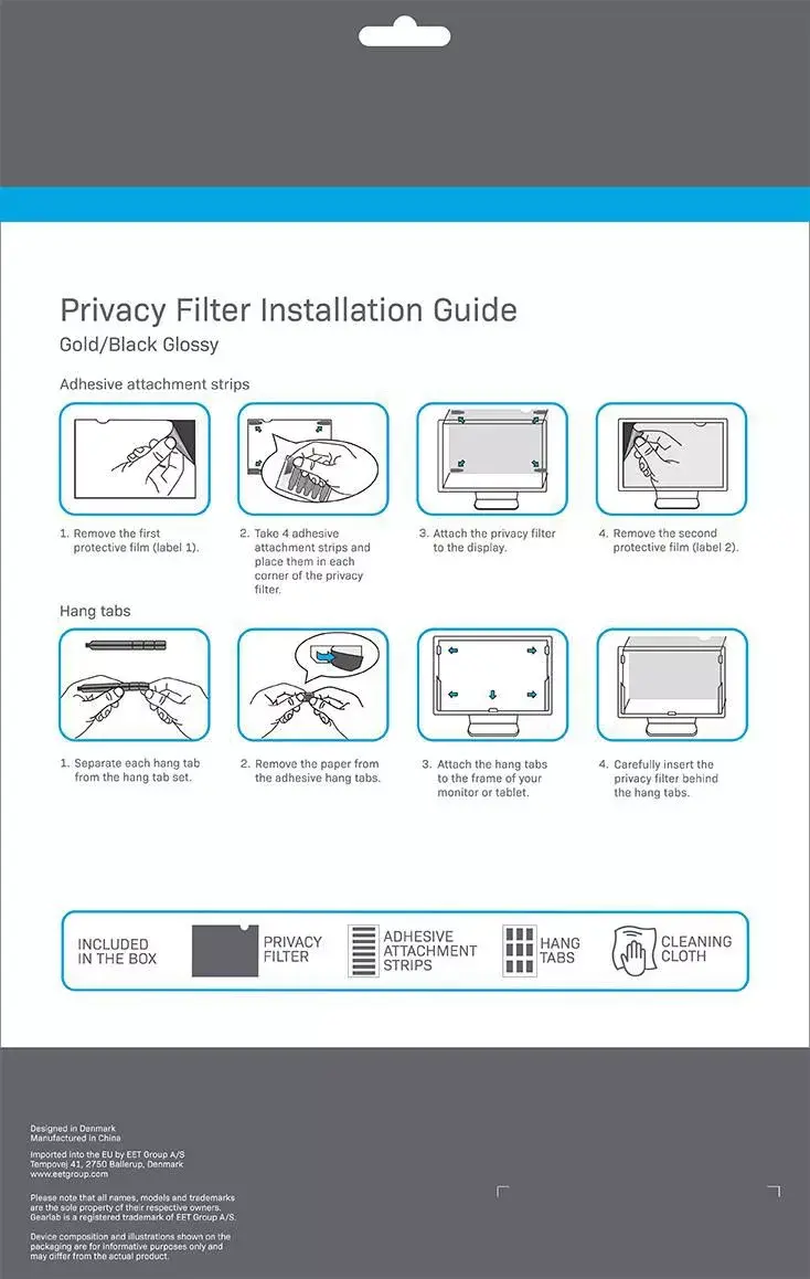 Bezrāmju ekrāna privātuma filtrs eSTUFF GLBG15345194 Photo 3