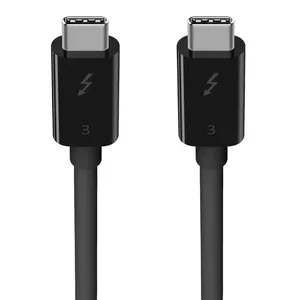 Cable USB C to USB C Belkin F2CD084bt0.8MBK 0.8 m 40 Gbit/s Black