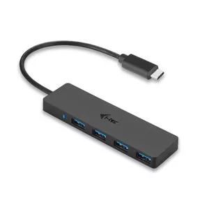 i-tec Advance C31HUB404 interfeisa centrmezgls USB 3.2 Gen 2 (3.1 Gen 2) Type-C 5000 Mbit/s Melns