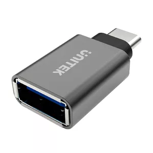 UNITEK Y-A025CGY kabeļu spraudņu pāreja USB Type-C USB Type-A Metālisks