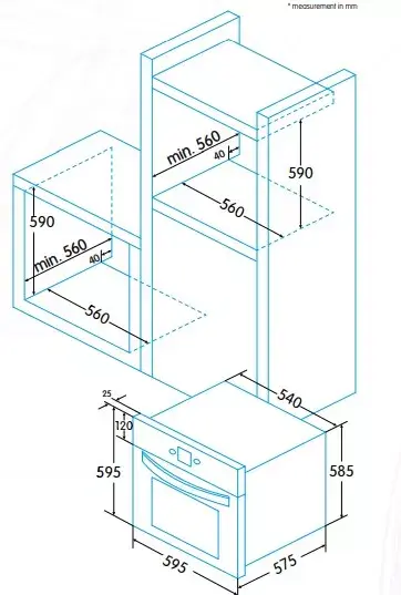 Built-in Oven Edesa EOE-8060 P X Photo 2