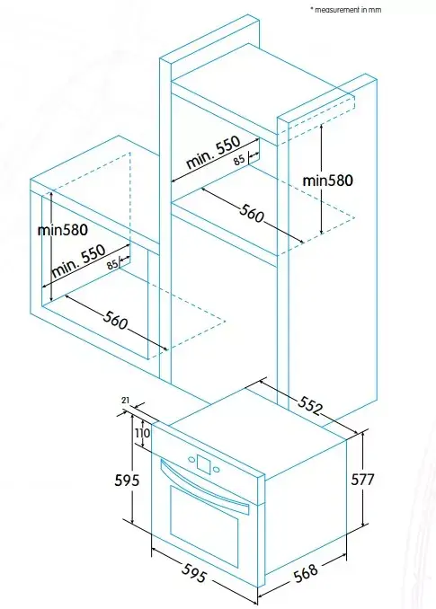 Built-in Oven Edesa EOE-5020 X Photo 2