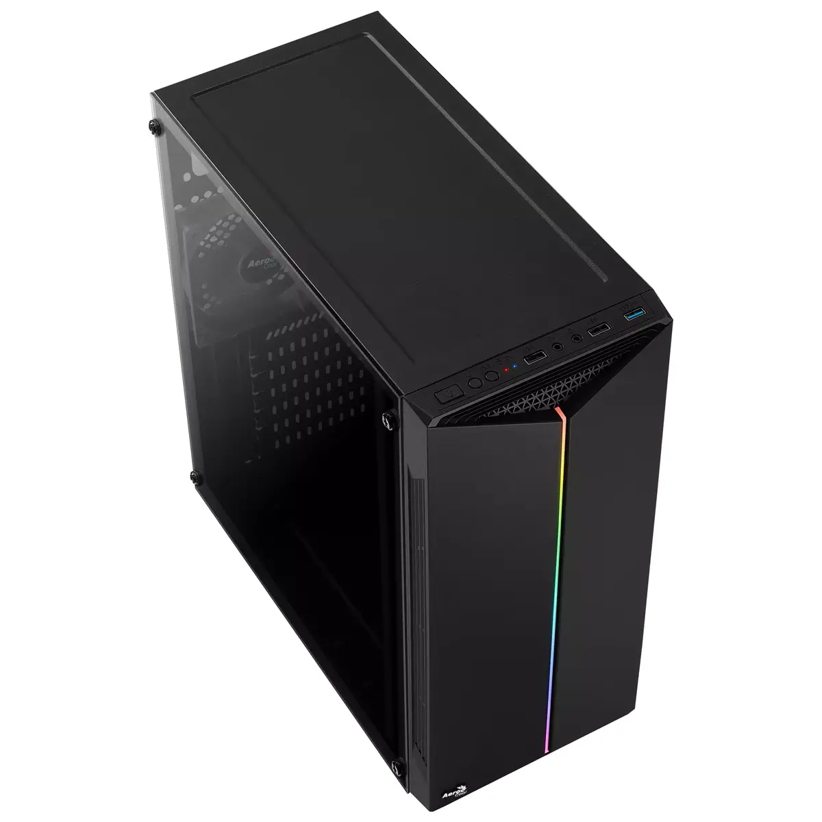AEROCOOL Split Midi Tower Black PC Case Photo 3