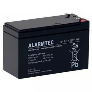 Герметичный свинцово-кислотный аккумулятор CSB CSB-127 BP7-12 12В 7А·ч с клеммой T1