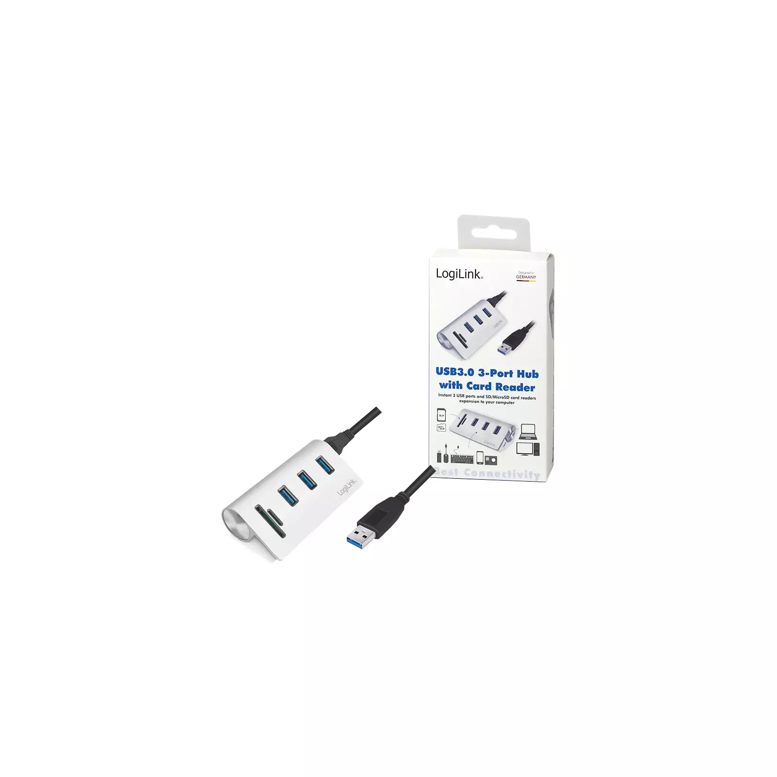 USB Hub LogiLink CR0045 | AiO.lv