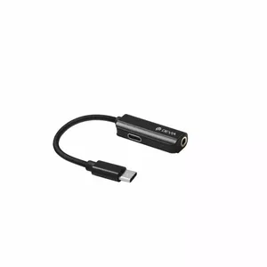 Аудиоадаптер Devia Smart Type-C на 3.5 мм и Type-C черный
