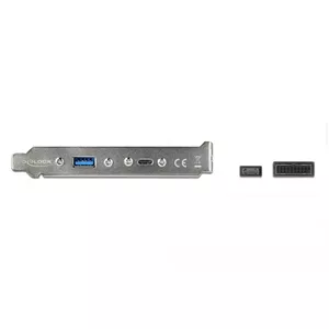 Slotu kronšteins DeLOCK 89934 ar 1 x USB Type-C un 1 x USB Type-A portu